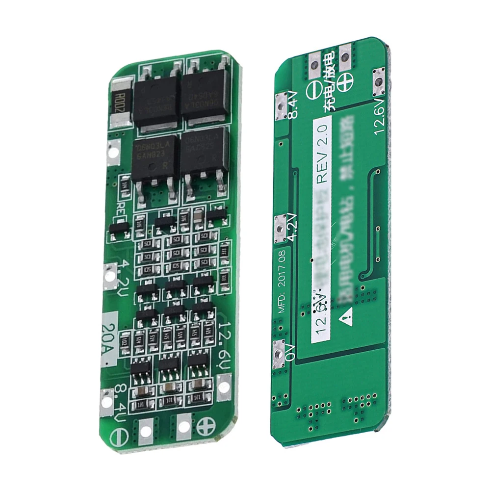 

3S 20A Li Ion Charger Protection Board Lithium Battery Charging Auto Recovery Function Polymer Lithium Battery