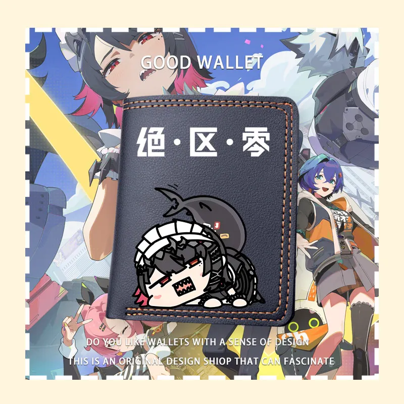 Anime Zenless Zone Zero Ellen Joe Billy The Kid Cosplay Short Wallet Billfold Cartoon S-Wallet Coin Purse Adorn Christmas Gift