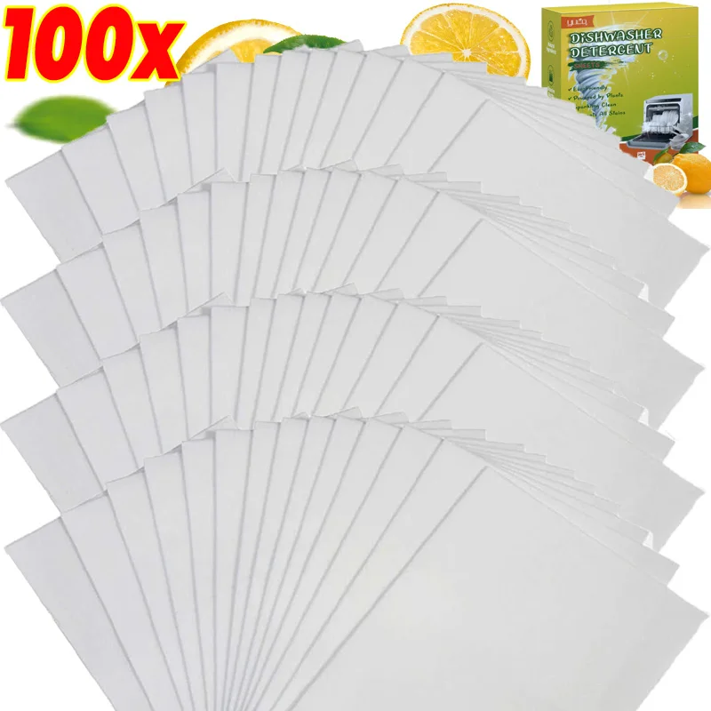 Dishwasher Cleaning Tablets Removes Stain Oil Deodorization Dishwasher Cleaner Multifunctional Kitchen Tableware Cleaning Tools