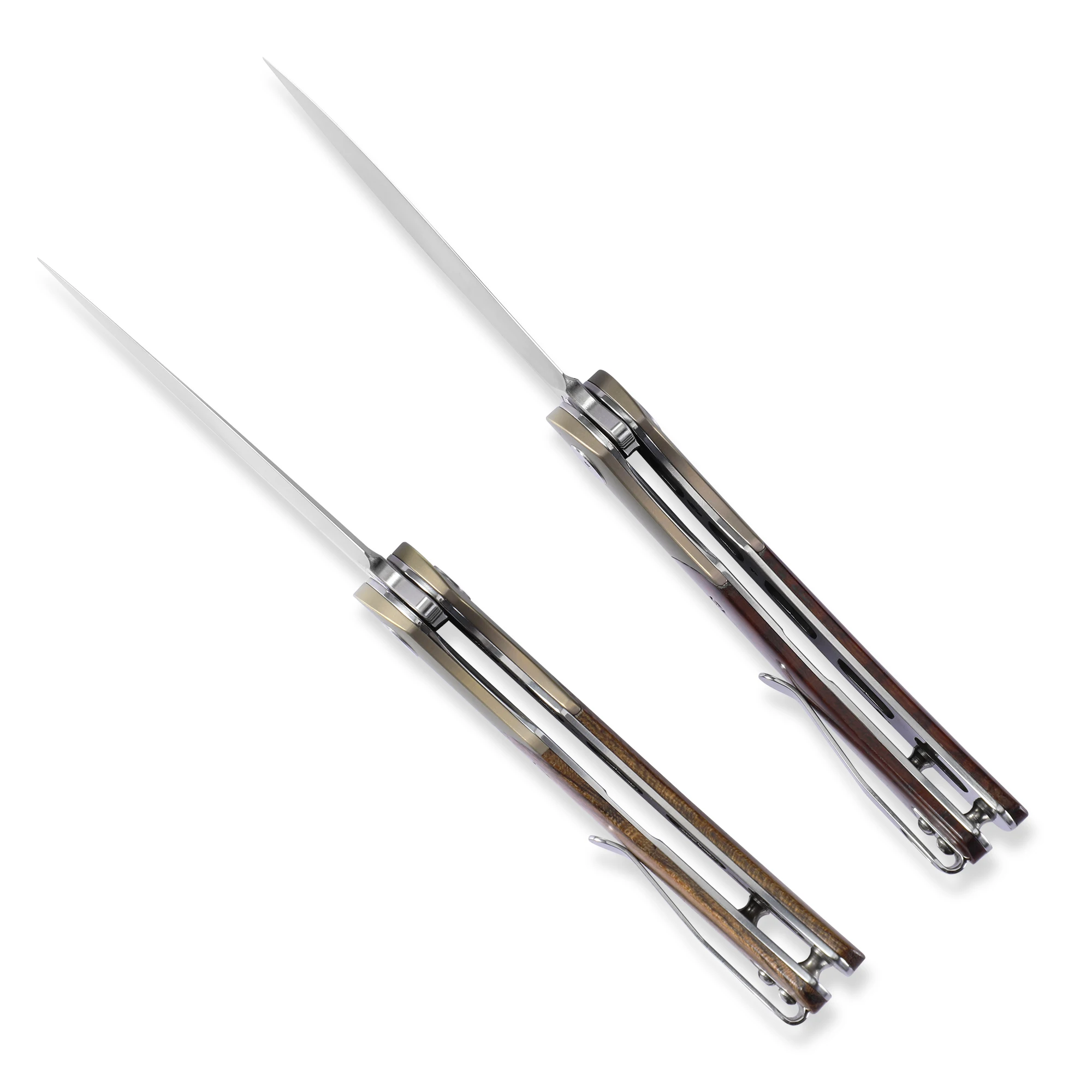 Petrified Fish PFP09 складной нож с титановой деревянной ручкой K110 сатиновое лезвие Coltello Кемпинг резка Выживание EDC ручной инструмент