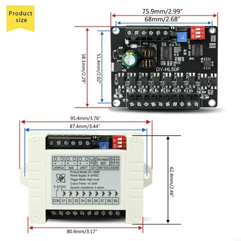 Módulo gatilho transmissão voz grau industrial
