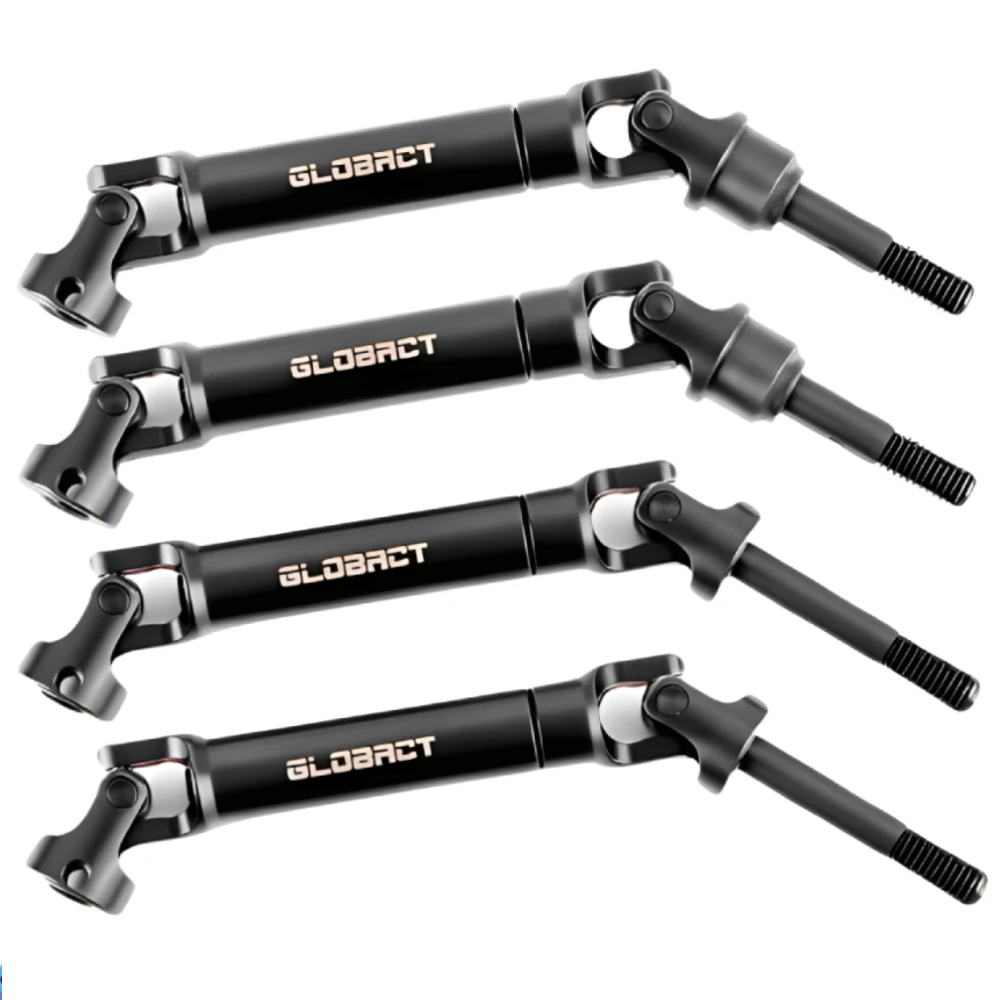 GLOBACT 1144 Steel CVD Driveshaft Front & Rear Drive Shafts Heavy Duty Axles Set for Traxxas Slash/Rustler/Stampede/Hoss VXL 2WD 4X4 1/10RC Truck Upgrade Parts Replace #6852 (4PCS) - view 3