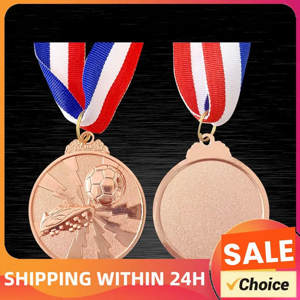 Soccer Medals Gold Silver Bronze Award Medals Metal Winner Medals Zinc Alloy Football Medals for Sports Competitions Celebration