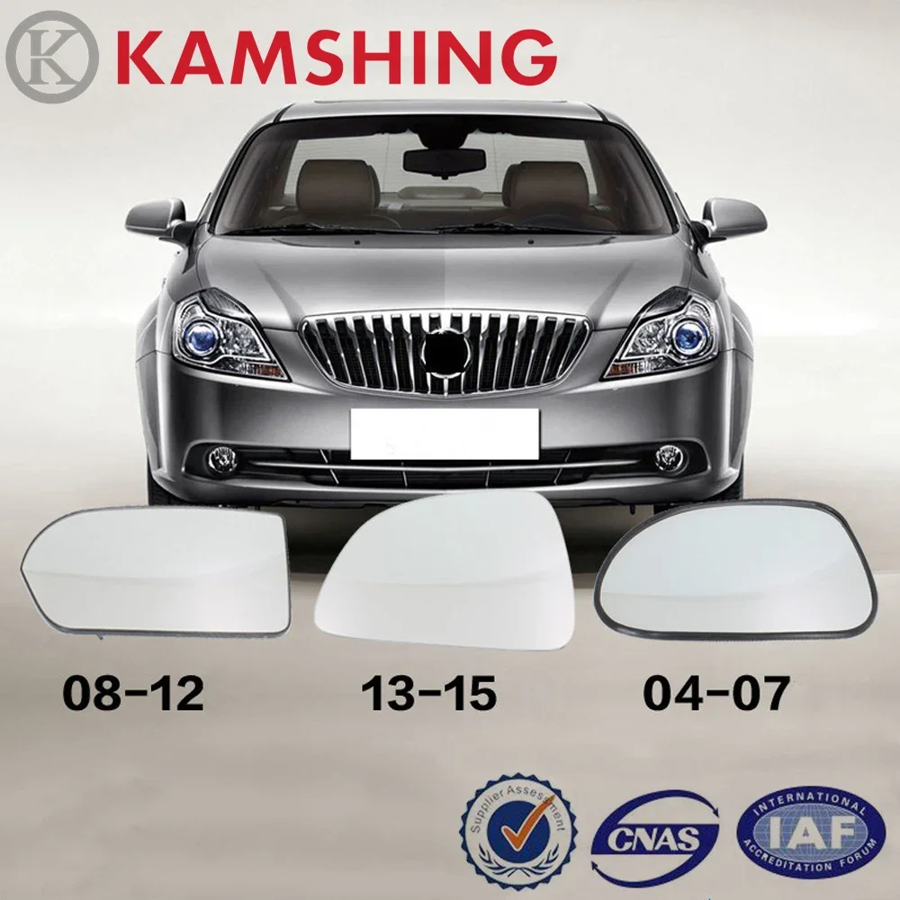 For Buick Excelle 2004-2015 With Heated Rearview Mirror Glass Side Rear View Mirror Glass Lens
