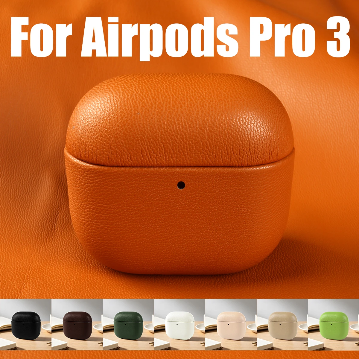 

Earphone Case For Airpods Pro 3 Pro3 2 Pro2 4 airpods4 Biobased Eco-Friendly Leather Case Wireless Bluetooth Hard Headphone Box