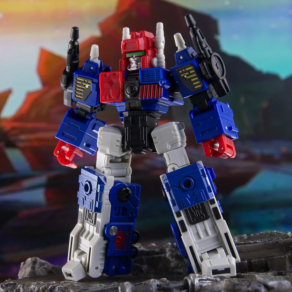 Deformation Toys Dr. Wu DWE54B Metroplex Vierwechsel-Recoated Small Proportion Pocket Version Deformation Action Figure Robot