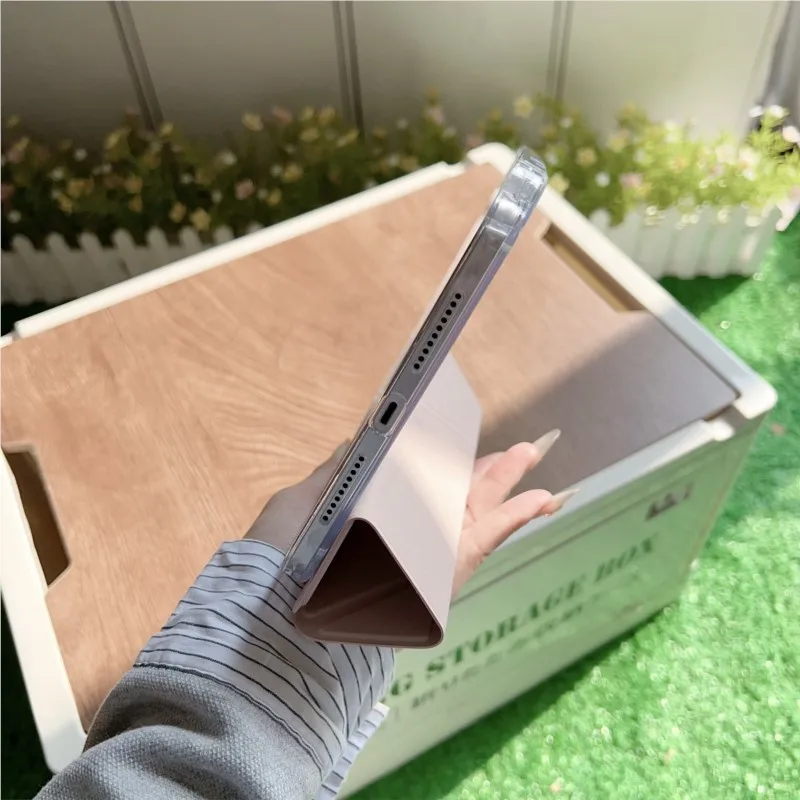 Solid Color Simplicity Tablet Cover for iPad Mini Air 1/2/3/4/5/6/7th 8th 9th 10th 11th A16 7.9' 8.3' 10.2' 10.5'10.9'11' Case