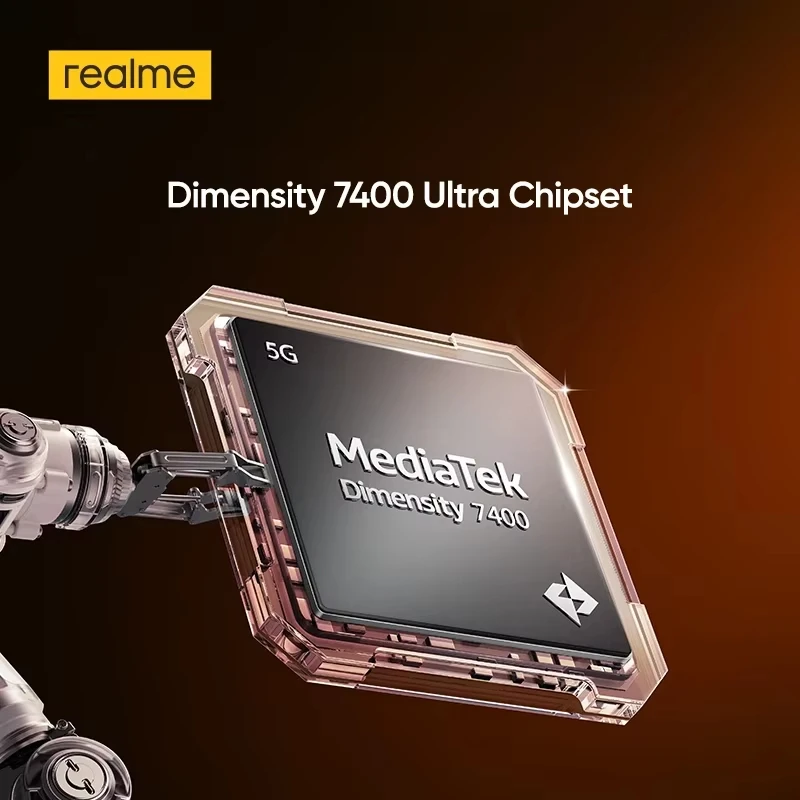 Smartphone realme P4 5G con batería de 10001 mAh, carga de 80 W, pantalla curva de 6.8 pulgadas y 144 Hz, chipset Dimensity 7400 Ultra, cámara Sony de 50 MP 5