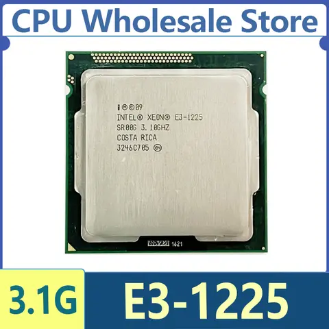 Intel Xeon E3 1225 E3-1225 CPU quad-core quad-thread da 3,1 GHz 6M 95W LGA 1155