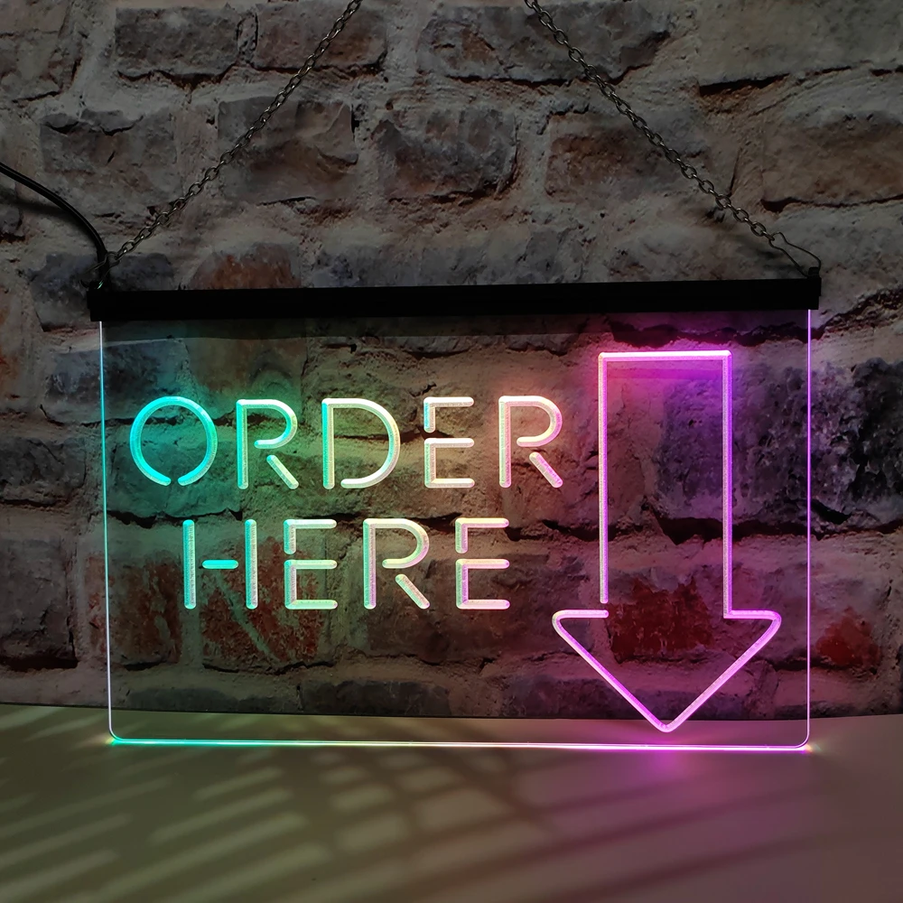 Bestellen Sie hier, Kassierer-Shop – LED-Neonschild mit buntem fließendem Effekt, perfekt für Heimdekoration und Erstellen der Party-Stimmung