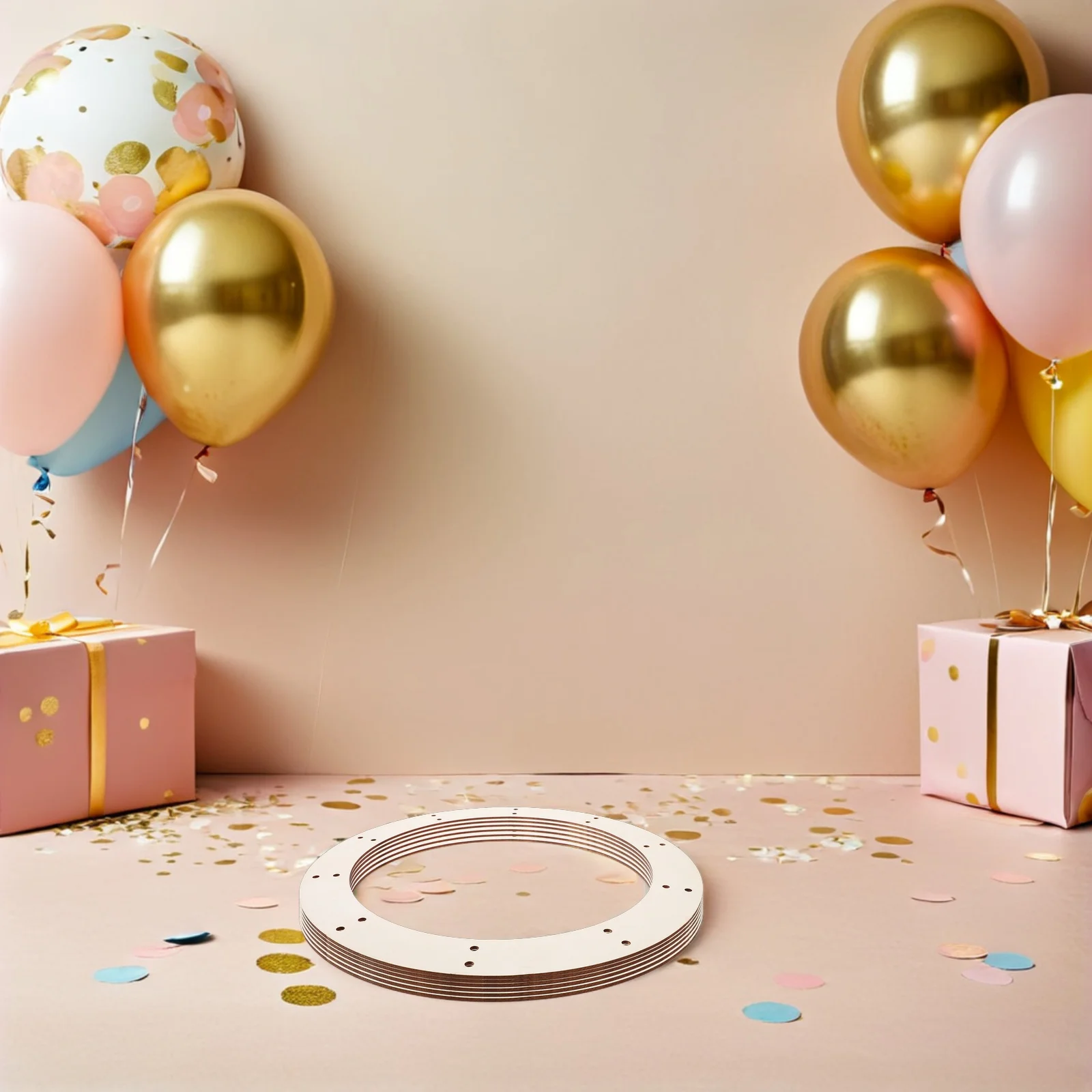 

10Pcs Wooden Wreath Frame Round Wood Rings for Crafts Minimalist Hoop Wreath Base for Christmas Easter Wedding DIY Holiday Decor