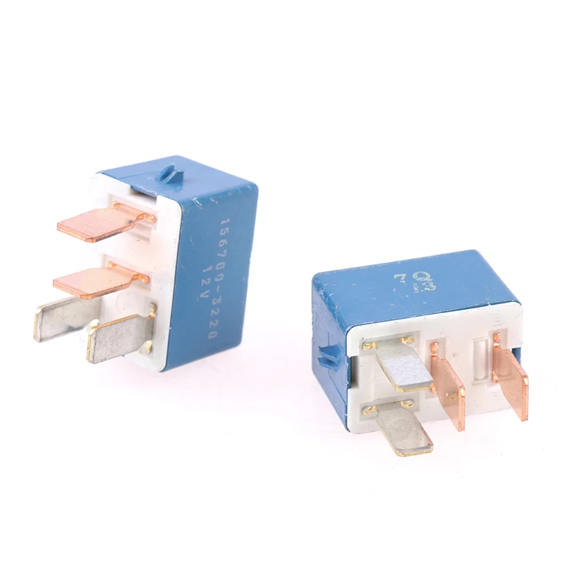 1 szt. Przekaźnik samochodowy 12V 20A niebieski 4-pinowy samochodowy mały przekaźnik Denso 2,5x2x1,5 cm