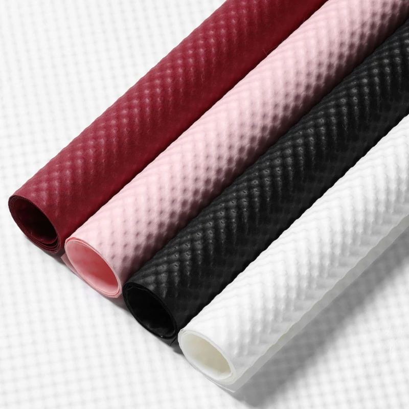 

3D Art Embossed Waterproof Wrapping Paper Floral Cowhide Packaging Paper Flower Bouquet Gift Decoration