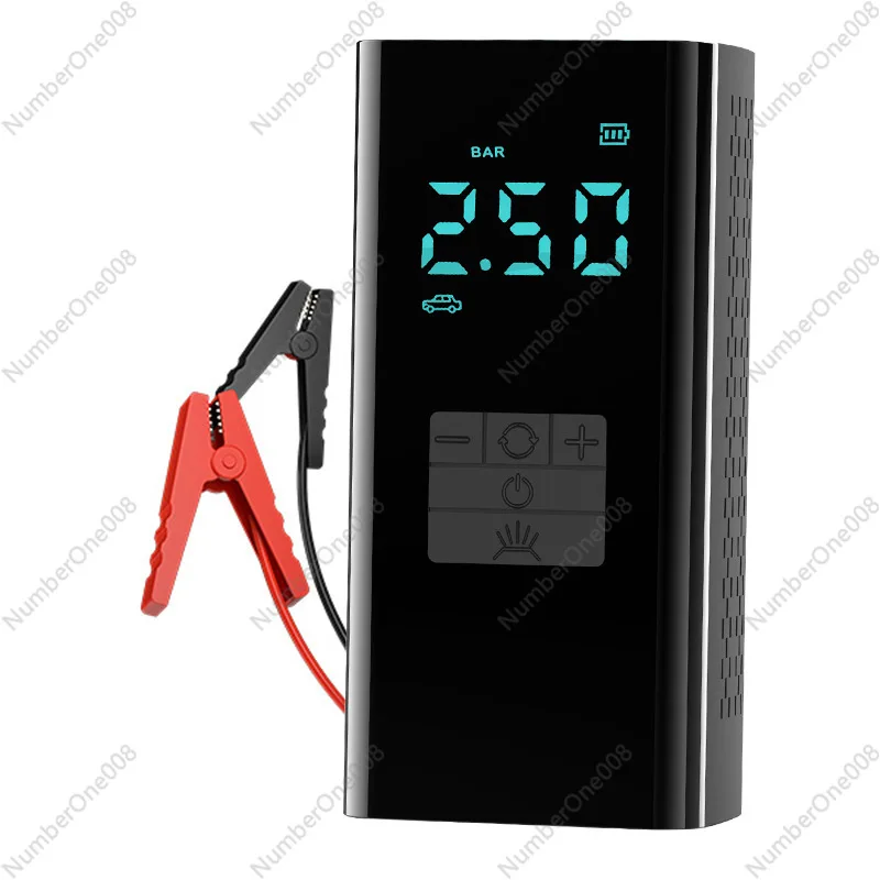 

Wireless car air pump 4-in-1 car air pump with emergency start power supply
