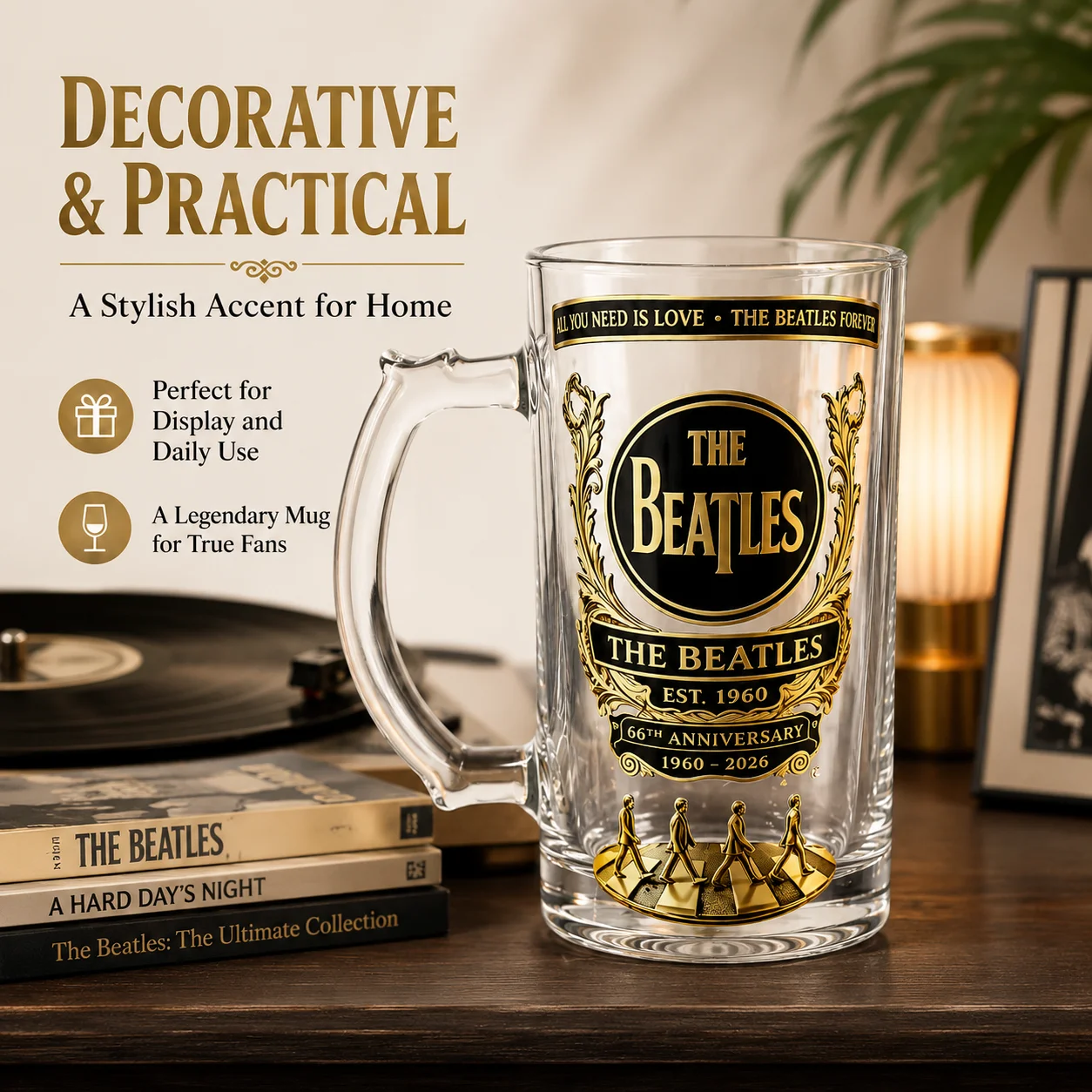 Caneca de Cerveja de Vidro com - Beer Mug Handled avaliação e preço