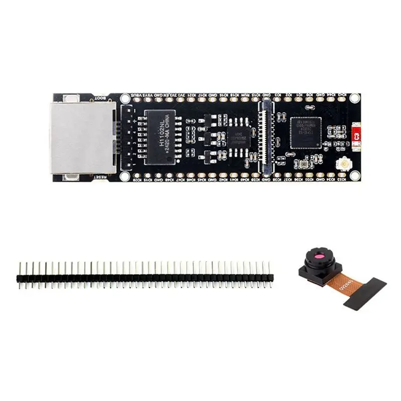 

ESP32-S3 Ethernet Development Board With OV2640 Camera Supports Bluetooth POE Dual-Core Plate Load Type-C Interface-B61B