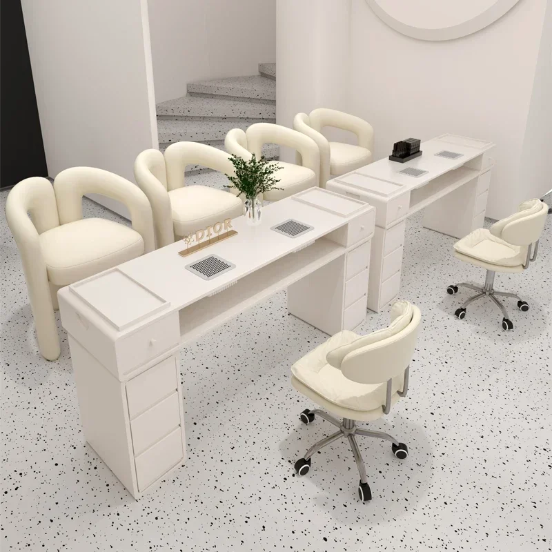 

Postmodern Gift Nail Tables Nordic Funky Standing Makeup Aesthetic Nail Tables Shelves Minimalist Mesas Commercial Furniture