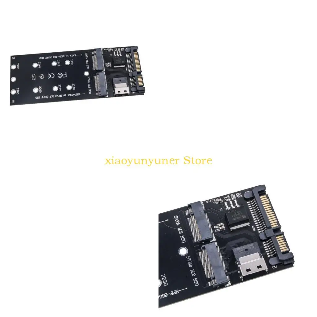 

P9JB 22-контактный адаптер SFF-8654 для комплекта M.2 NGFF M-Key для Slimline NVME PCIe SSD SSD-адаптер для