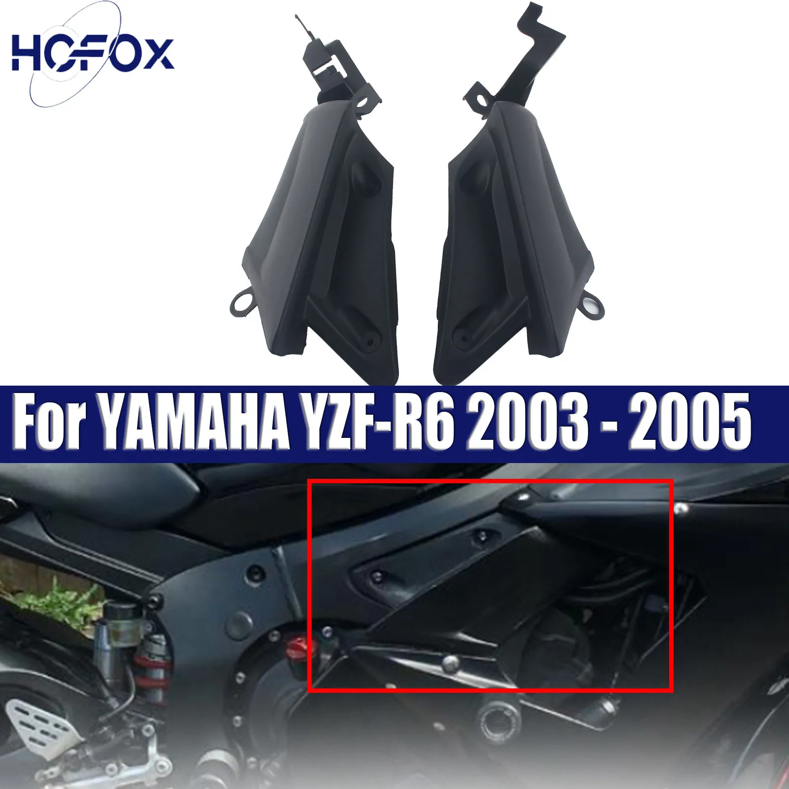 

For YAMAHA YZF-R6 2003 - 2005 YZF-R6S 2006 - 2009 Motorcycle Parts Fairing Frame Side Mid Cover Panel