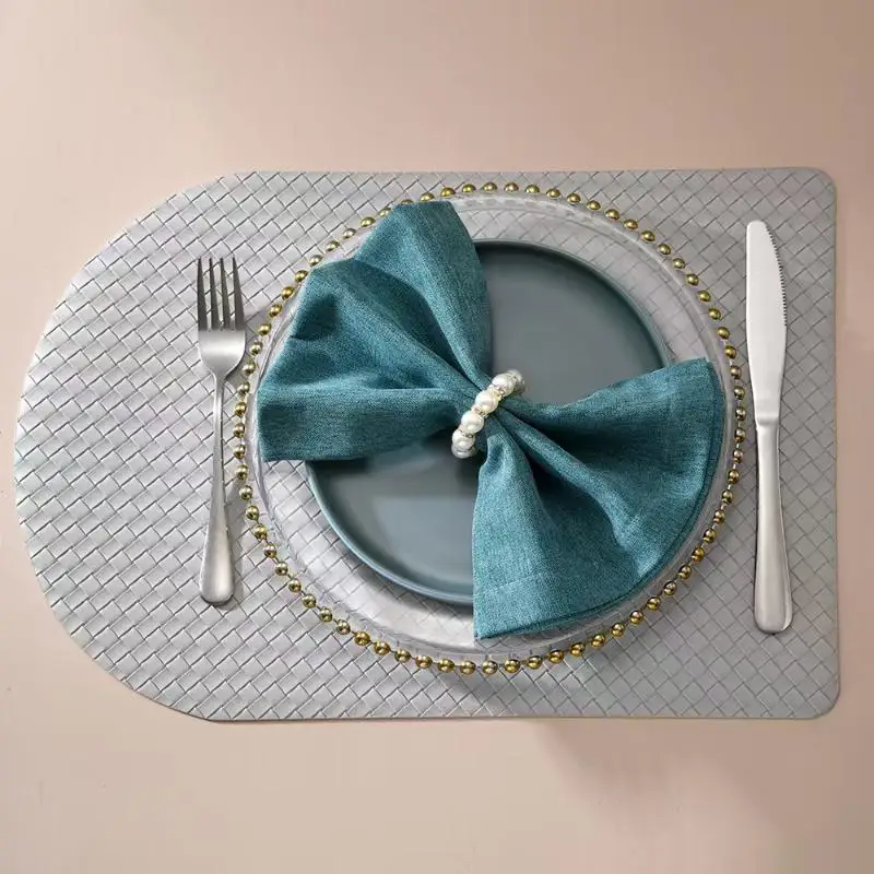 Luxuriöse Perlenbesetzte Serviettenringe Goldener Halter Perlenring Serviettenhalter Eleganter Elastischer Serviettenringhalter für Dinner und Bankette – Detail 2