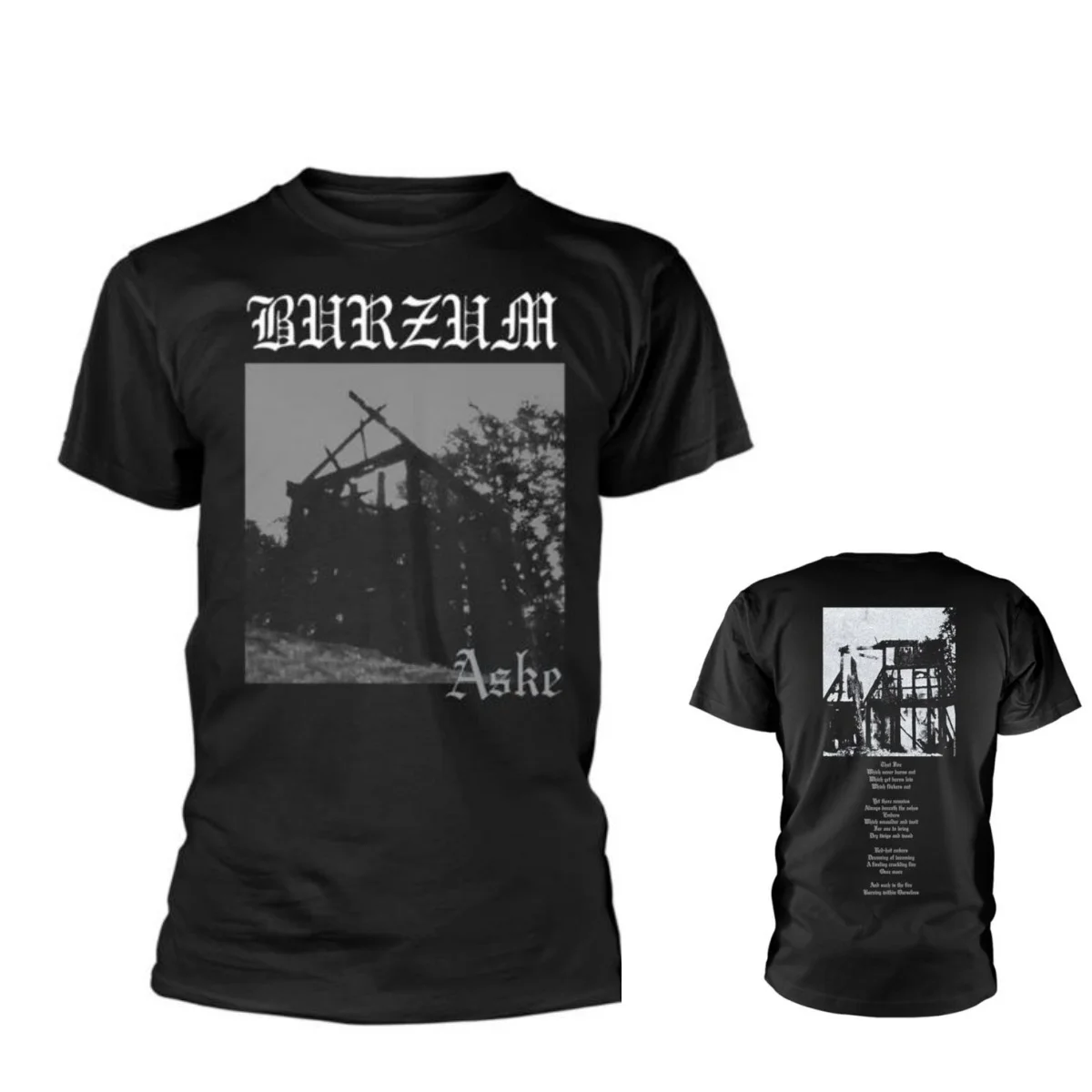 Burzum Aske  Band T-Shirt Cotton Graphic Tee Men Women Summer Streetwear