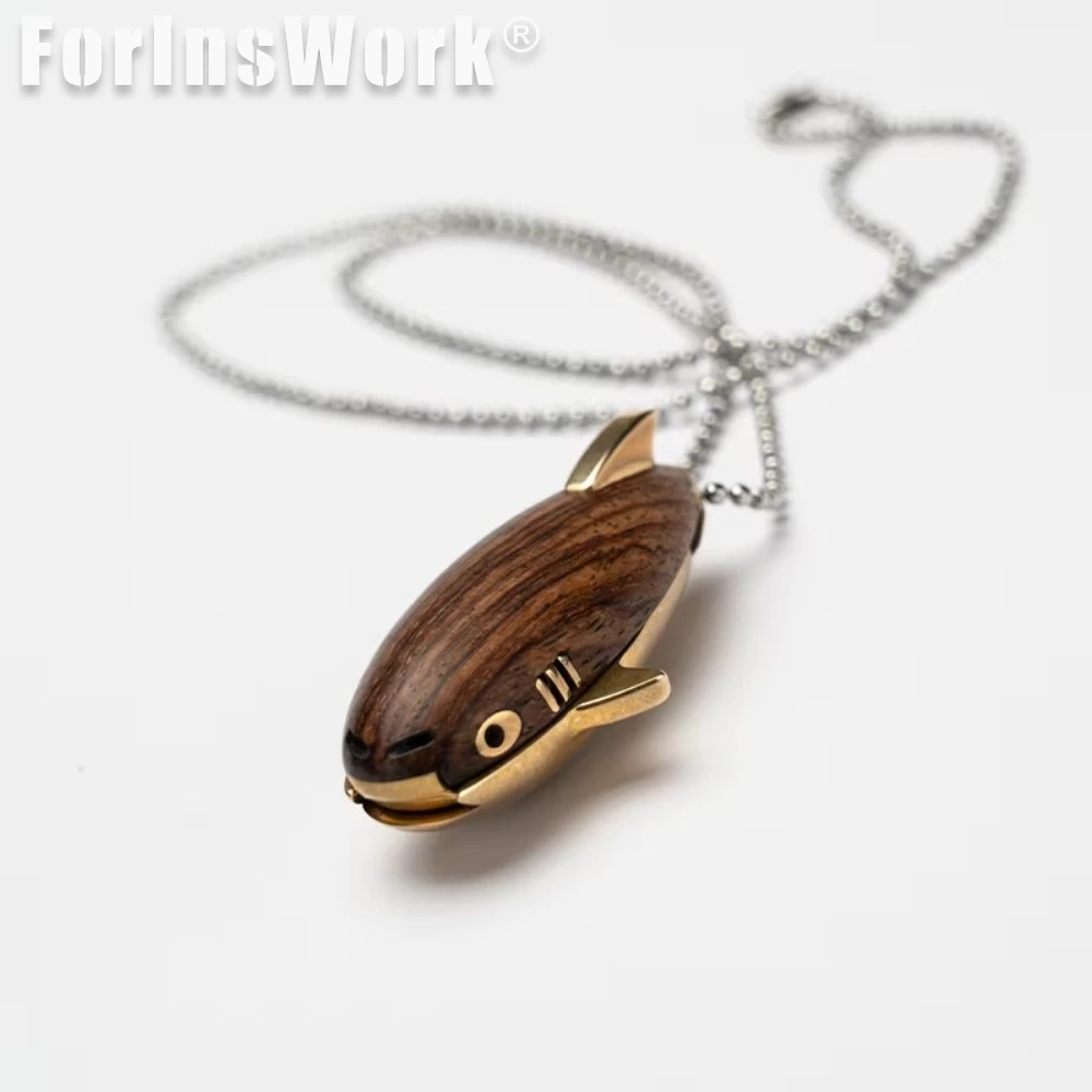 HF EDC Brass Red Bean Shark Slider MINI Size MAX Cool New Fidget Slider EDC Toys Office Desk Accessories
