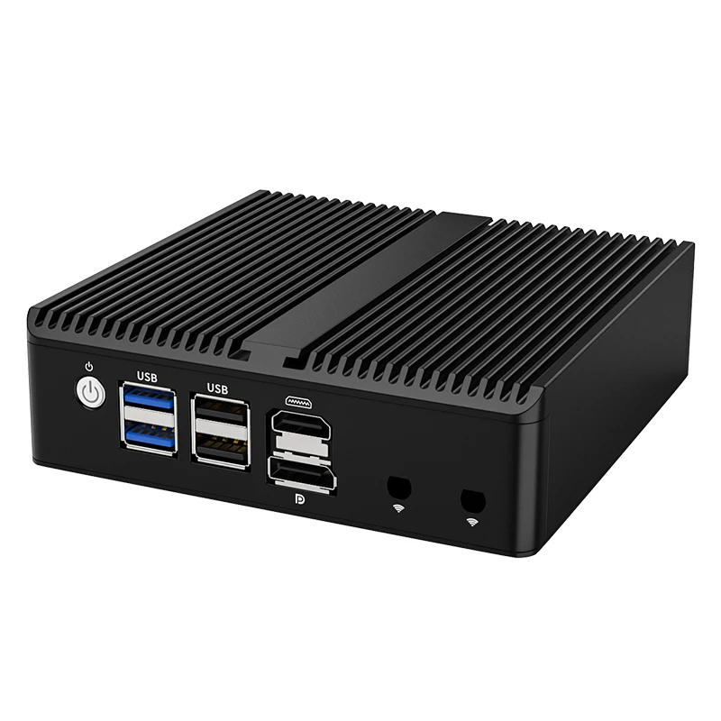 Lüfterloser Mini-PC Intel N100 4Lan Firewall PfSense Appliance 8G DDRR 128G SSD Win11 Linux Compact Industrial Mini Computer 4Cores