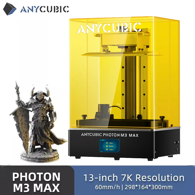 

ANYCUBIC Photon M3 Max LCD 3D Printer Monochrome Screen High Resolution Auto resin filling 3D Printer Size 13.0” x 11.7” x 6.5”