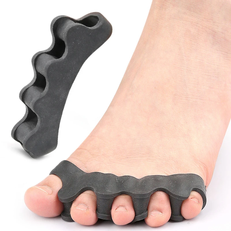 1Pair Gel Hammer Toe Straighten Silicone Separators Corrector Splitter Protector Thumb Valgus Bunion Adjuster Foot Pain Relief