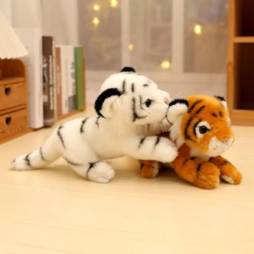 

Fluffy Simulation Tiger Plush Toy Collection Cartoon Tiger Stuffed Doll Cute Soft Forest Tiger Pillow Dolls