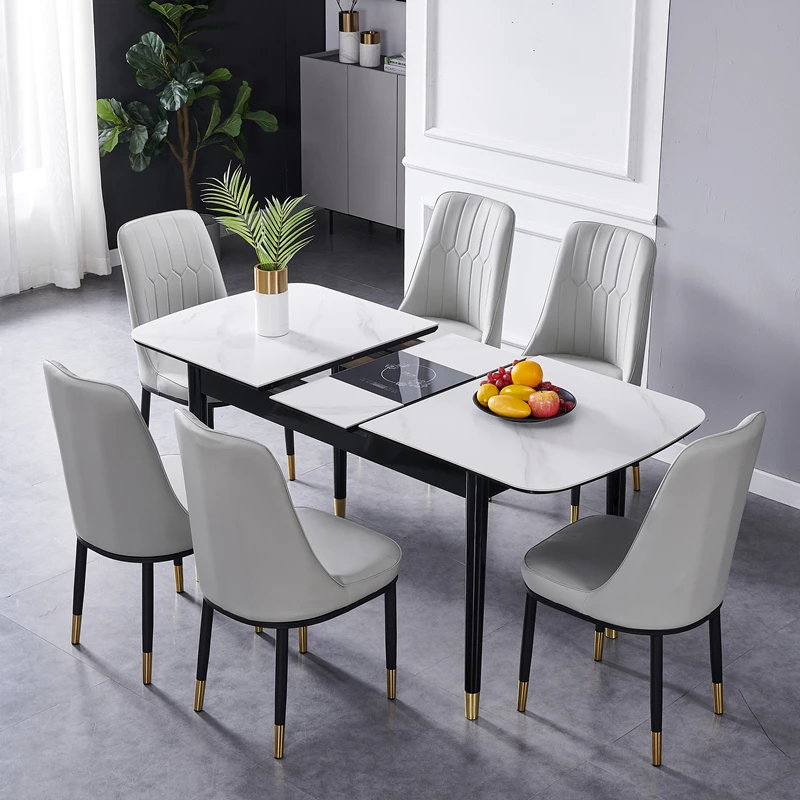 

Cafe Table Marble Dining Multifunction Home Furniture Chairs Kitchen Room Service Designer Coffee Mesa Comedor Tables Ceramic