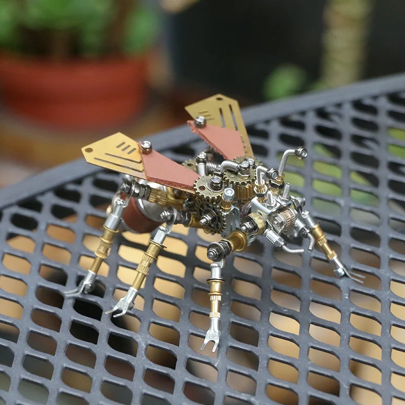 Insecto libélula hormiga voladora rompecabezas de metal 3d cerrado mecánico bloques de construcción educativos para niños juguetes educativos creativos g