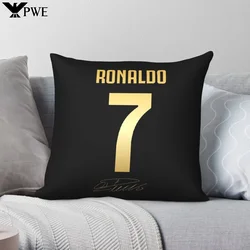 CR7 Cristiano Ronaldo Pillowcase Polyester Linen Velvet Printed Zip Decor Pillow Case Sofa Seater Cushion Cover