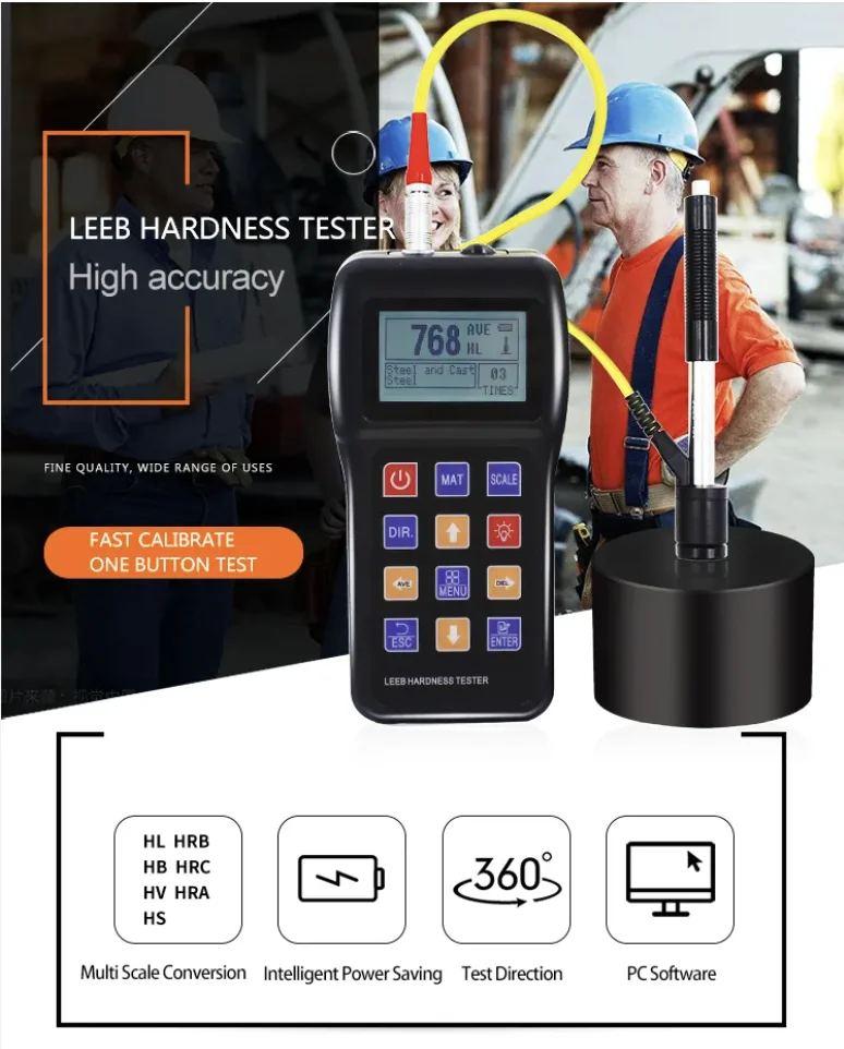 DR-1100 Portable digital metal hardness tester high-precision Leeb hardness tester