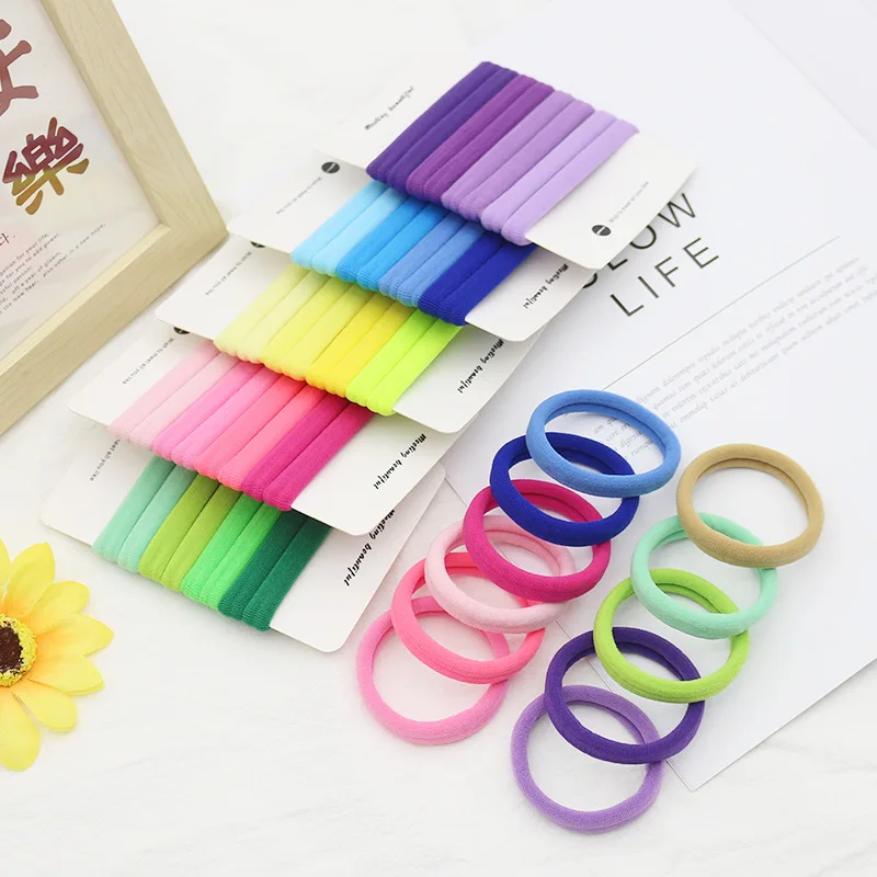 アスレチックヘアバンド 8個入り プレミアムナイロンシュシュ 跡がつかないヘアゴム 太い髪用 ヨガ ランニング ヘアアクセサリー 女の子用