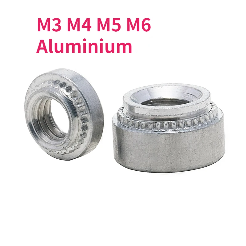 M3 M4 M5 M6 Aluminium CLA Nakrętka samozaciskowa Wciskana wkładka Nit Nakrętka Nakrętka Nit Nakrętka Płyta 0,8-2,3 mm