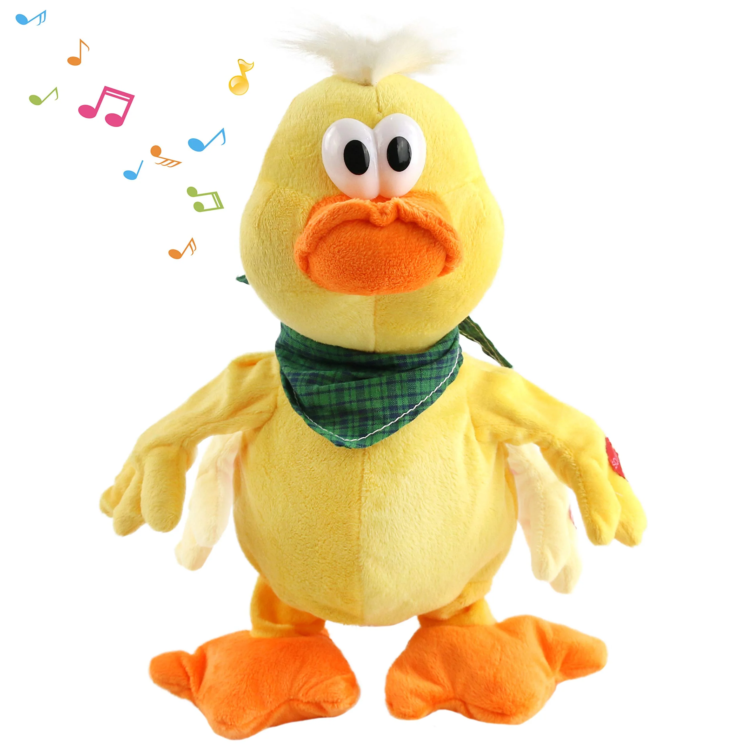 

30cm Duck Swinging Singing Musical Stuffed Animals Cute Decoration Birthday Gifts Doll Toys for Girls Game Plush Toy