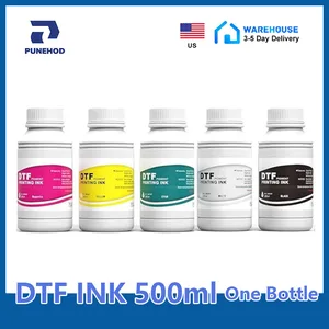 Punehod 500ml DTF Ink Rebill CMYKW para la impresora DTF R1390 L1800 Impresora de transferencia DTF US de UK Stock 8 Mejores ventas Cricut Infusible Ink - №8