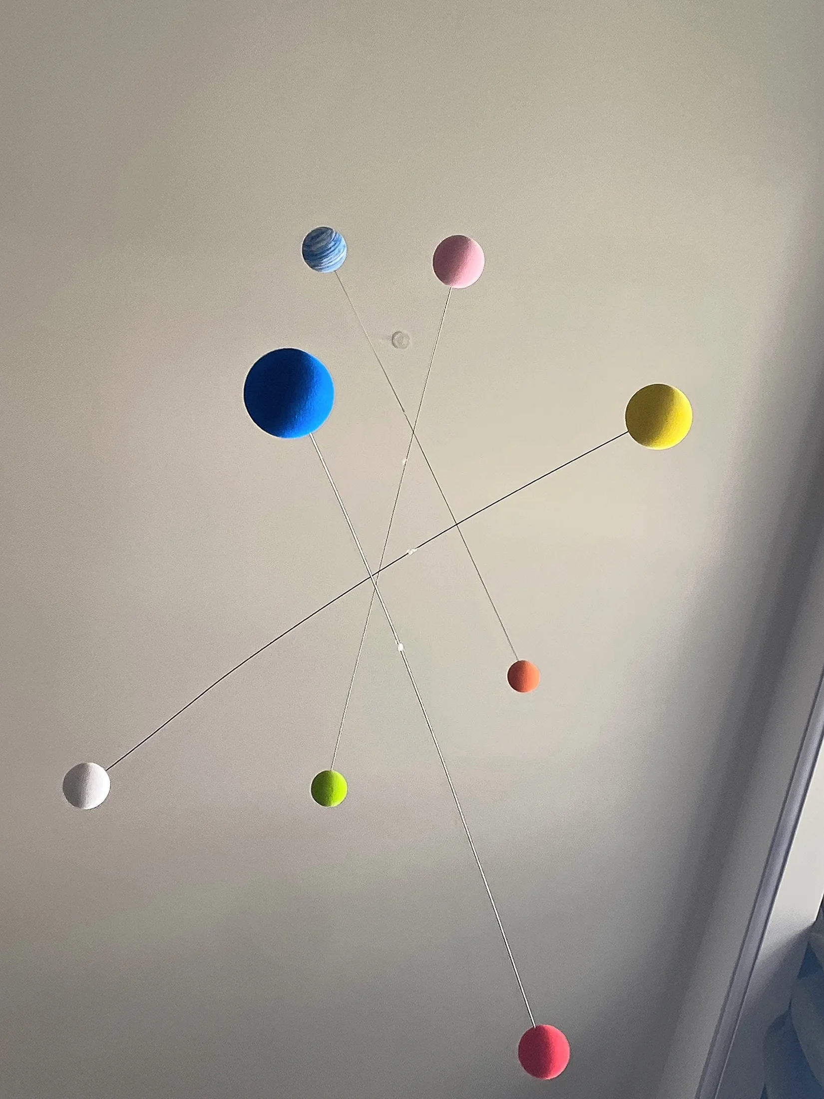 الانتهاء من تصميم الألوان المتناقضة الحديثة Normcore نمط التوازن الديناميكي قلادة DIY المواد حزمة متجر الملابس الديكور الجوي #2