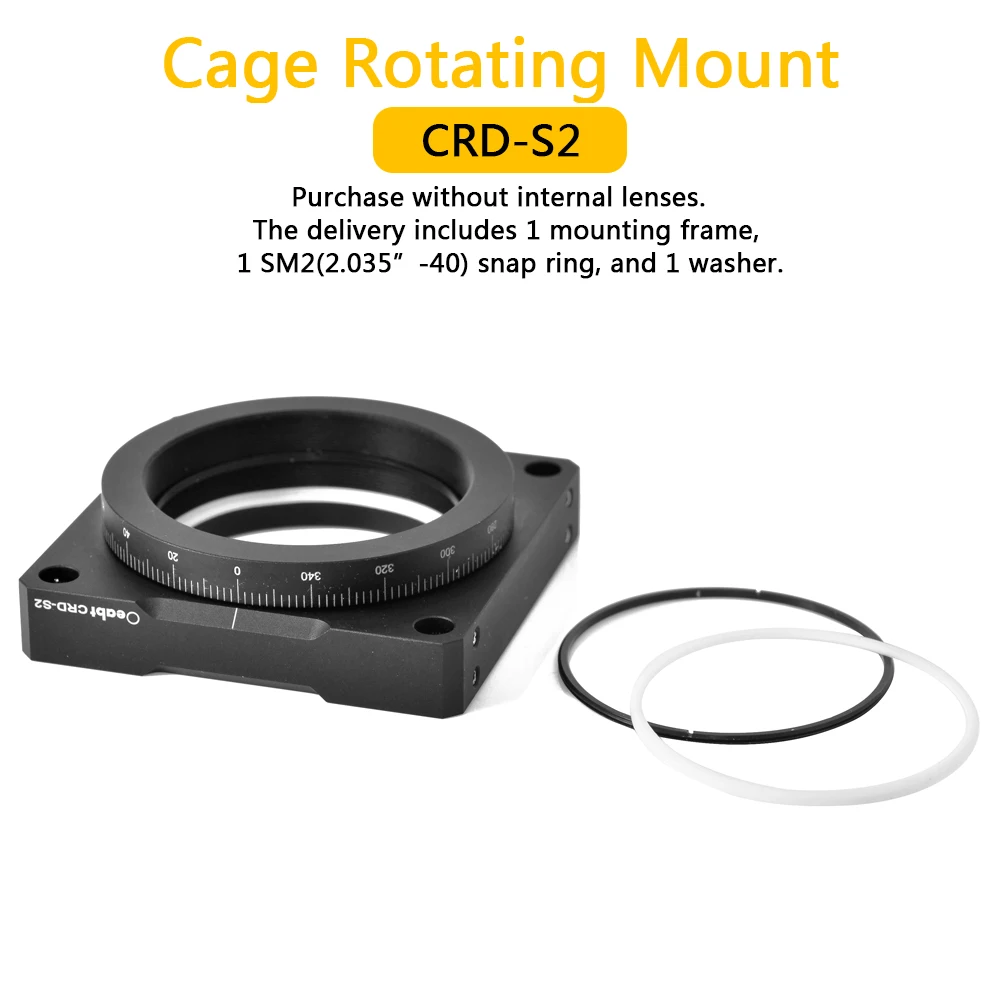 CRD-S2 Cage Swivel Mount 60mm Cage System 2” Mount Sm2 Optical High Precision Mounts Oeabt