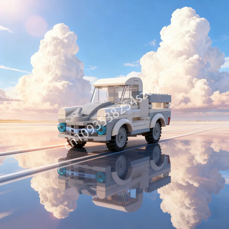 

194pcs MOC Old Small Pickup Cityed Model Building Blocks Christmas Gift Architecture Assemble DIY Creative Idea Toy Education