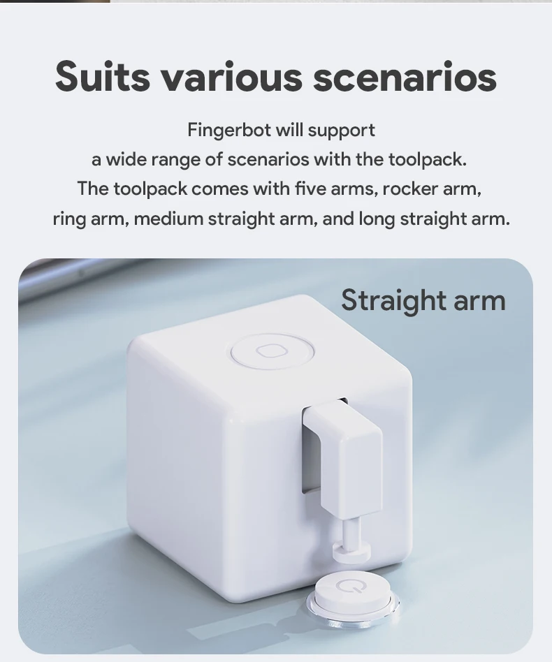 Typ-C Wiederaufladbare Tuya Zigbee Smart Touch Fingerbot Plus 5V Roboter Taste Drücker Arm Schalter Unterstützung Alexa google Home Alice – Detail 3