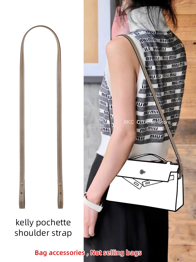 

Handmade a leather shoulder strap for Hermes kelly pochette Bag strap Accessories swift Length Strap Accessories for handbags