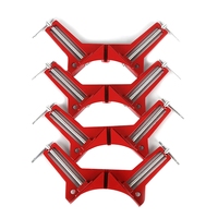 4Pcs 90 Degree Right Angle Clip Picture Frame Clamp Fixed Woodworking Frame Clamp For Glass Holder