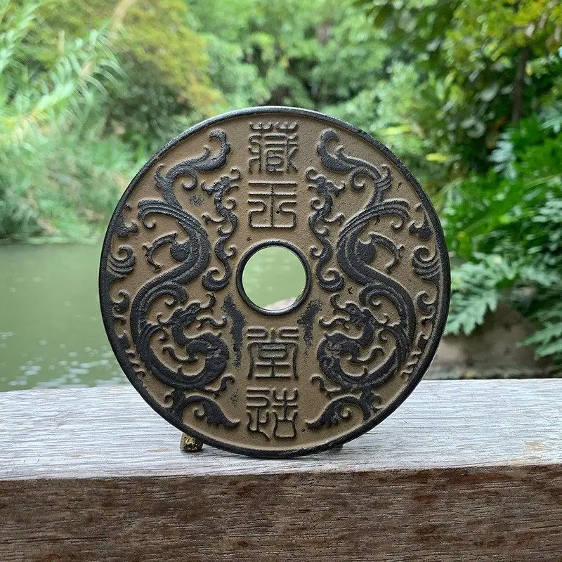 

Винтажный чугунный чайник в китайском стиле, подставки для чайника ручной работы, теплоизоляционный поднос для чая, основание чайника, чугунная подставка для чайника