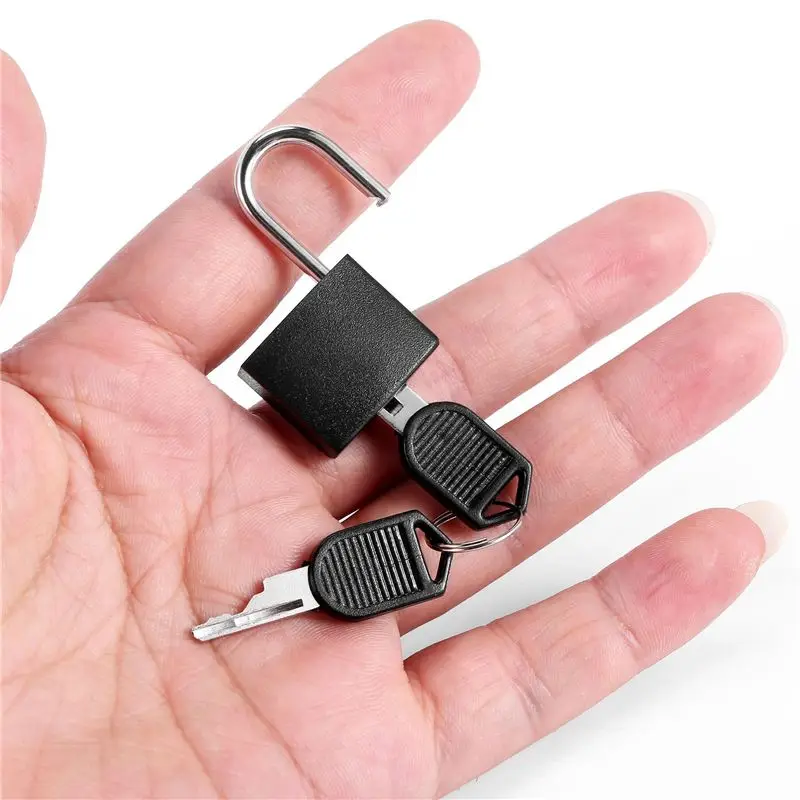 N96R 8 Pack Locks Small Padlock With Key Luggage Gym Locker Lock Mini Colorful Padlock For Outdoor School Home
