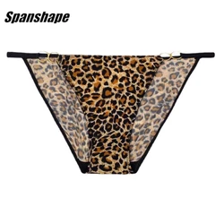 3Pcs Pack G-String Panties Sexy  Leopard Pattern Panties Japan Style  Knickers Fine Straps Seamless Comfort Underwear Femal