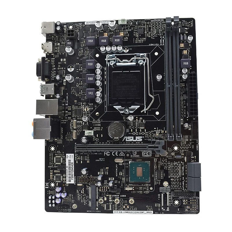 ASUS H110-I/M32CD4/DP_MB Motherboard with i5 6500 +DDR4 8G*2 LGA 1151 Socket equipped with Intel H110 ATX