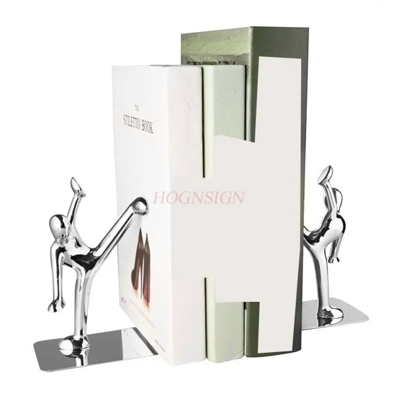 زوج واحد من حامل كتب من الفولاذ المقاوم للصدأ، كتلة كتب، كتاب مدفع بواسطة رف الكتب، حامل كتب الكونغ فو الإبداعي، يربك، مشبك كتب معدني