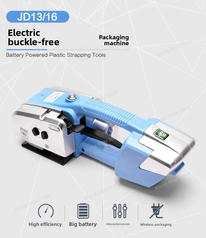 Handheld Electric PP Pet Strapping Machine Plastic Steel Belt PET Battery Carton Wooden Box Stone Handheld Strapping Machine